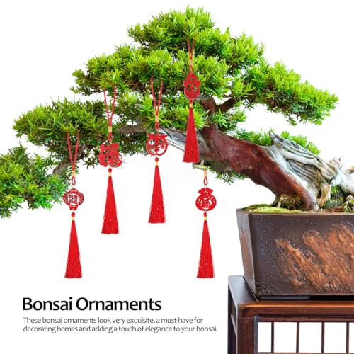 BESPORTBLE Chinese New Year Decorations: 10pcs Wooden Spring Festival Chinese Knot Hanging Ornaments - Image 4