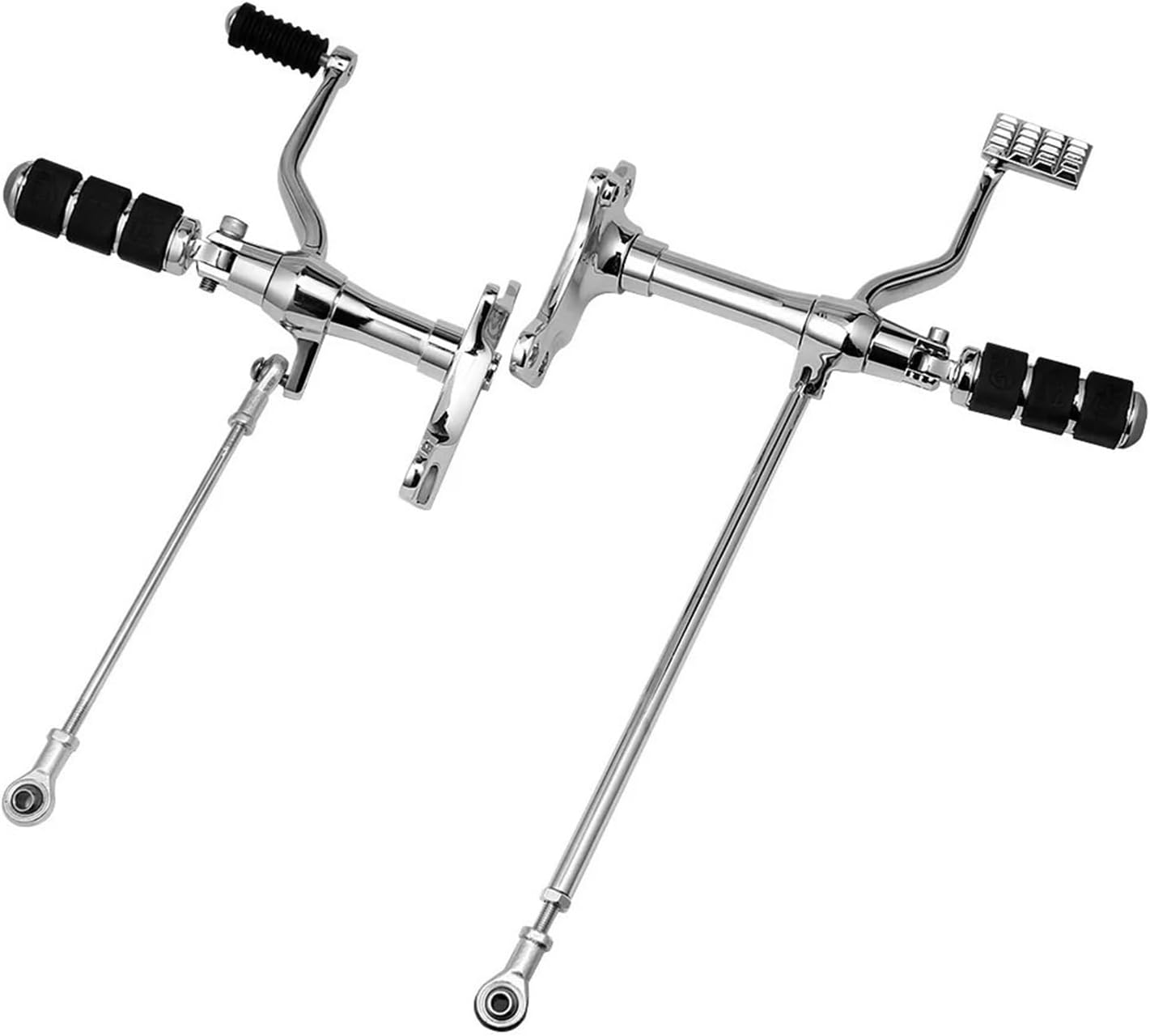 Motorcycle Forward Control Floor Boards Levers Linkages Fit for Sportster Iron XL 1200 883 1993-2003 2004-2013 2014-2021(A)