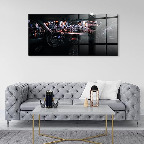Verre coloré durable 120x60cm Wallfluent tableau peinture Tokyo