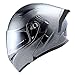 1Storm Motorcycle Modular Full Face Helmet Flip up Dual Visor Sun Shield: HB89 Carbon Fiber Black