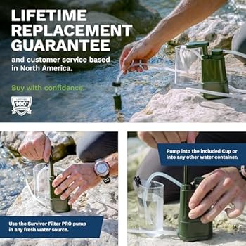 Survivor Filter PRO Hydration Extender Series - Handpump Plus an