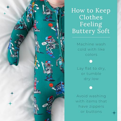Image of Posh Peanut Convertible Baby Sleepers - Footless Baby Pajamas with 2 Way Zipper for Easy Diaper Changes