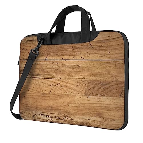 Sac à bandoulière chêne brut rétro pour ordinateur portable, l'élégance du bois