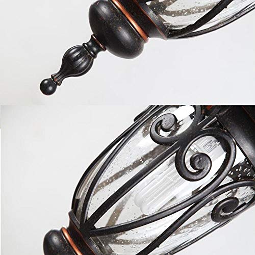 Lanterne en verre clair et suspension extérieure durable style lanterne - 5