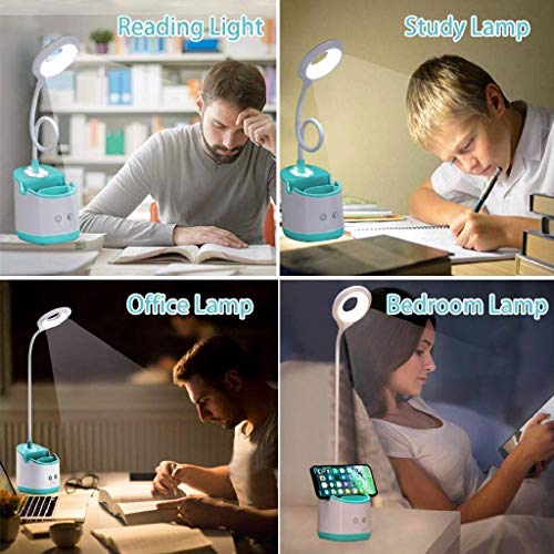Lampe led de bureau circulaire pliable et pliable intensité variable - 6