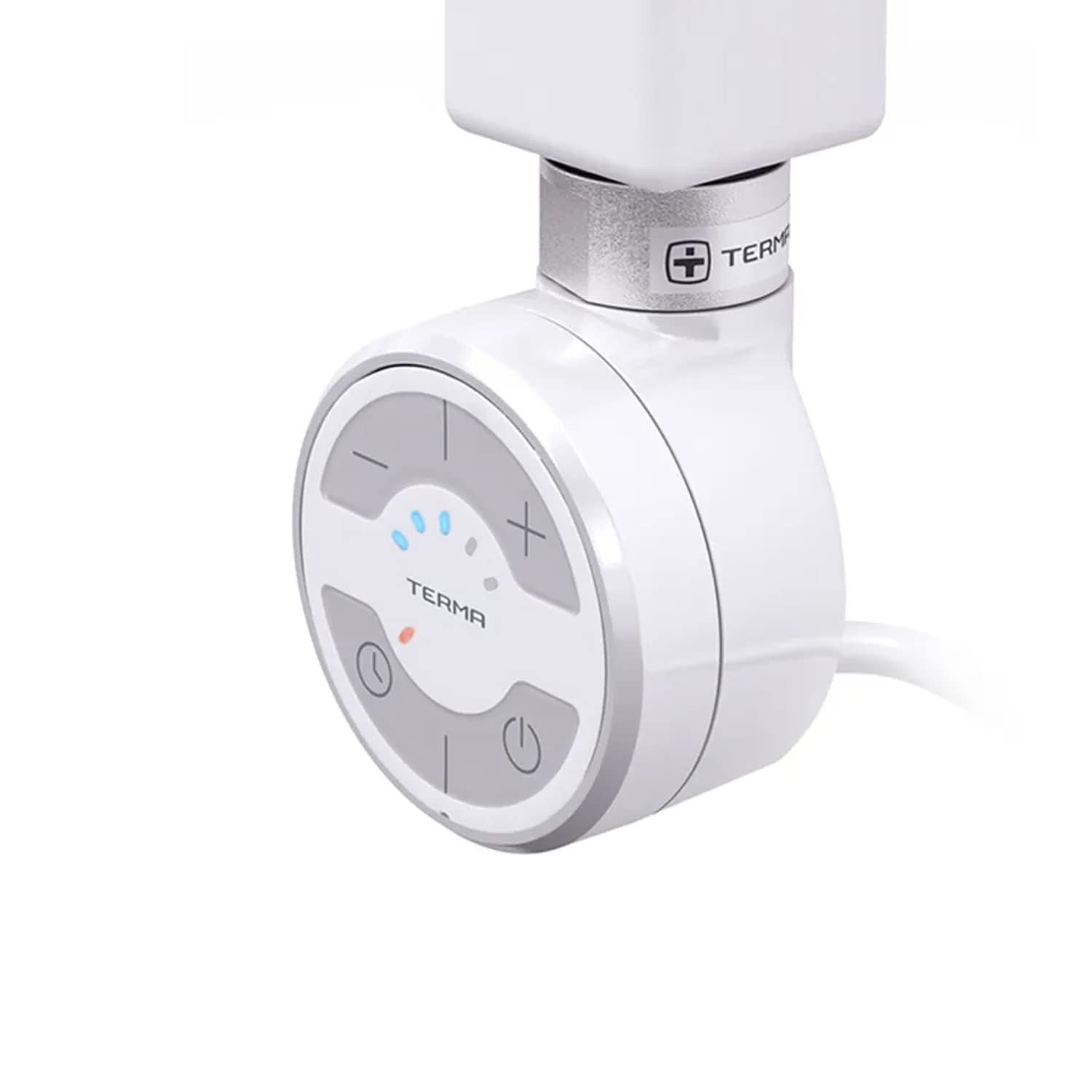 MOA Thermostat Heizstab, Heizpatrone, Heizelement 300 Watt (Weiß) Spiralkabel mit Stecker