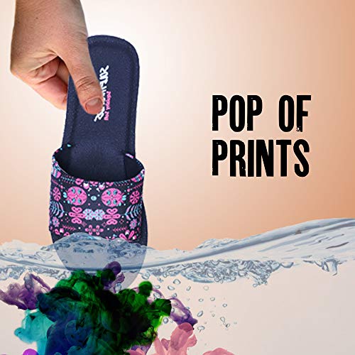 Image of SOLETHREADS SQUISHY DOODLE | Super Soft | Comfort | Cushion | Bounce Back | Durable | Handcrafted Upper | Outdoor | Slippers | T-Strap | Flip Flops for Women