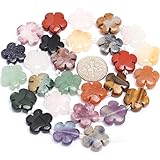 Mixed Stone Beads for Jewelry Making Natural Gemstone Semi Precious 15mm Flower 15' JOE FOREMAN