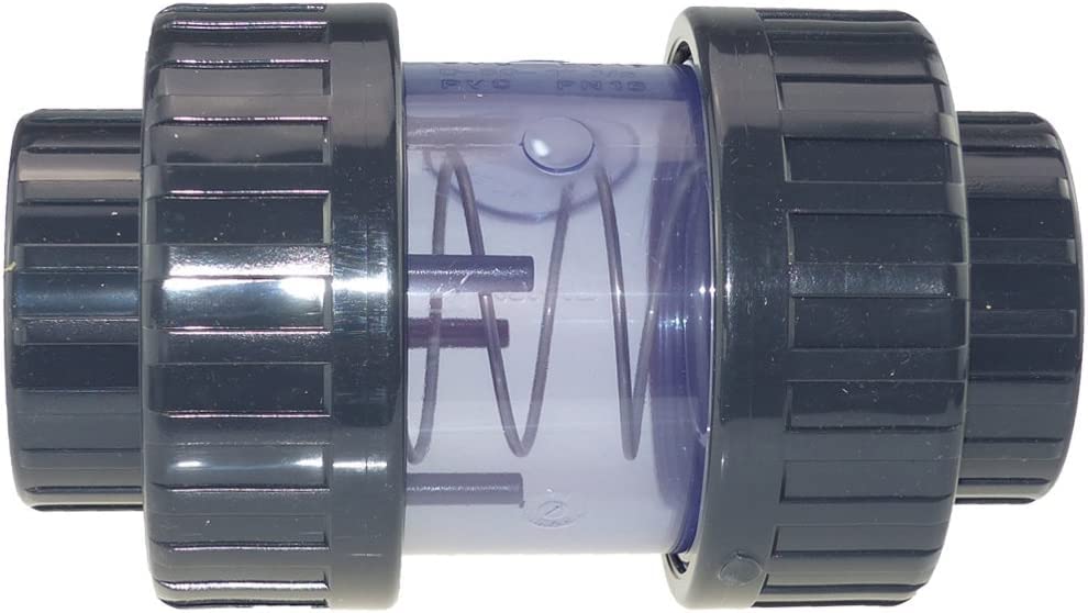Generisch Plimat - Valvola di ritegno in PVC, trasparente, 50 mm