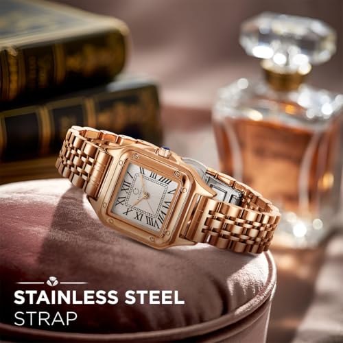 Image of Carlington Diva Series Analog Women Wrist Watches with Stainless Steel Chain Strap | Premium Fashion Watches for Ladies | CT - 110