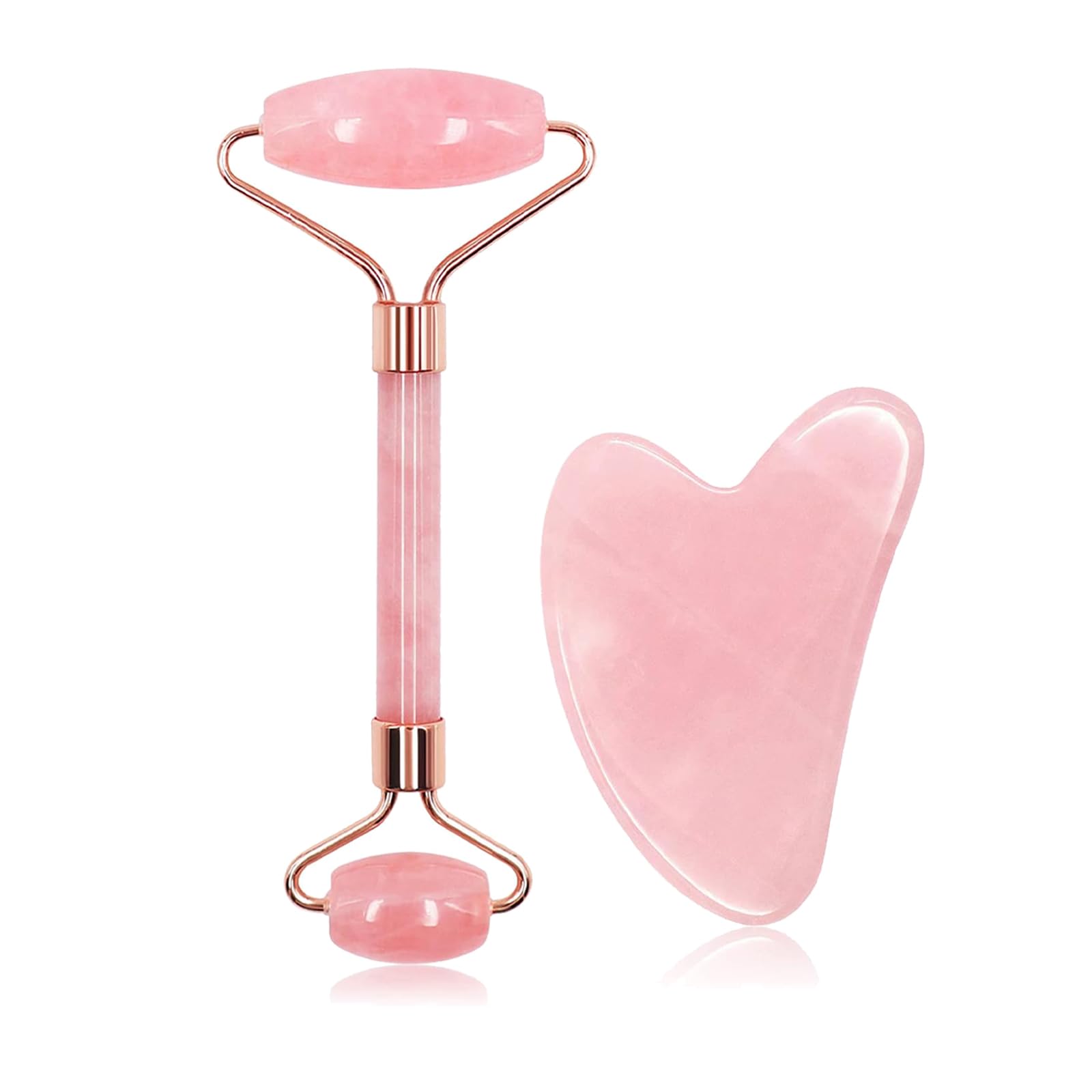 Jade Roller,Gua Sha, Gua Sha & Jade Roller for Face,Face Roller Skin Care Gua Sha Facial Tools,Face Massager for Wrinkles and Lifting,Eye Roller for Puffy Eyes