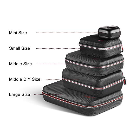 Image of HSU Small Case for GoPro Hero 13 /12 /11 /10 /9 /8 /7 /6 /5 Black, Carrying Case for Action Cameras and GoPro Accessories (Green)