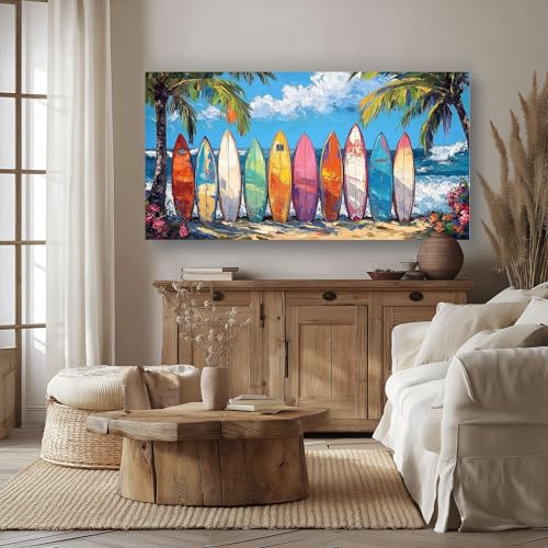 Impression sur toile 80x160 cm planche de surf grand format - 3