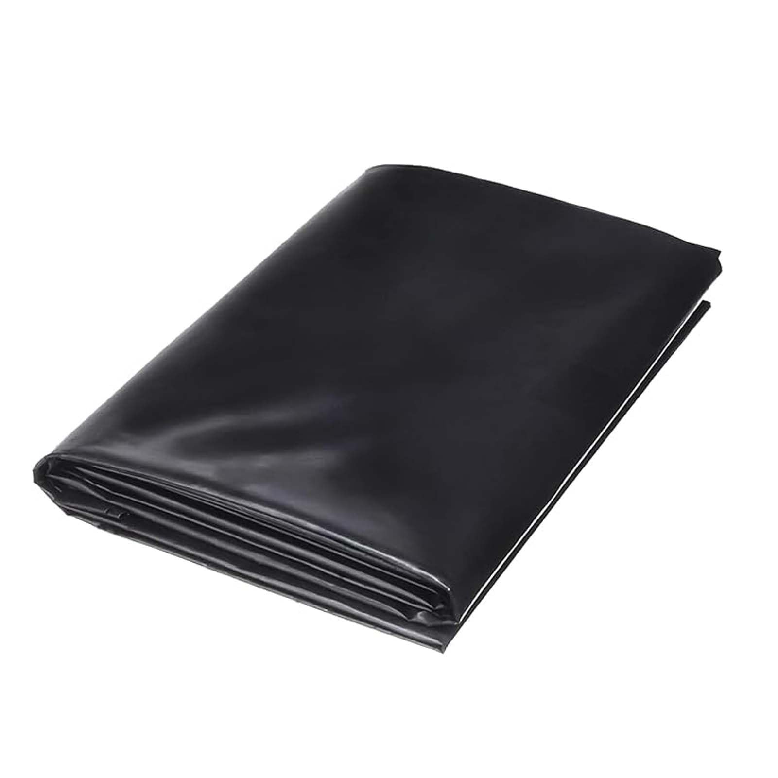 Whnoorher Reinforced Pond Liner Underlay 0.13mm Thick HDPE Pond Liner Foldable Impermeable Film High Preformed Easy Cutting for Koi Ponds, Garden Landscape, Fountain(6x9m(19.7x29.5ft))