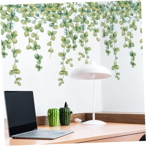 Set 3 piezas Vinilos Decorativos Hojas Eucalipto Verde miniatura 6