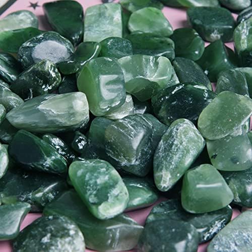 Miniatura 5 de 7.05 oz Natural Jade Verde Piedra Suelta Libre de Cuentas Tumbled Gemstone Chip