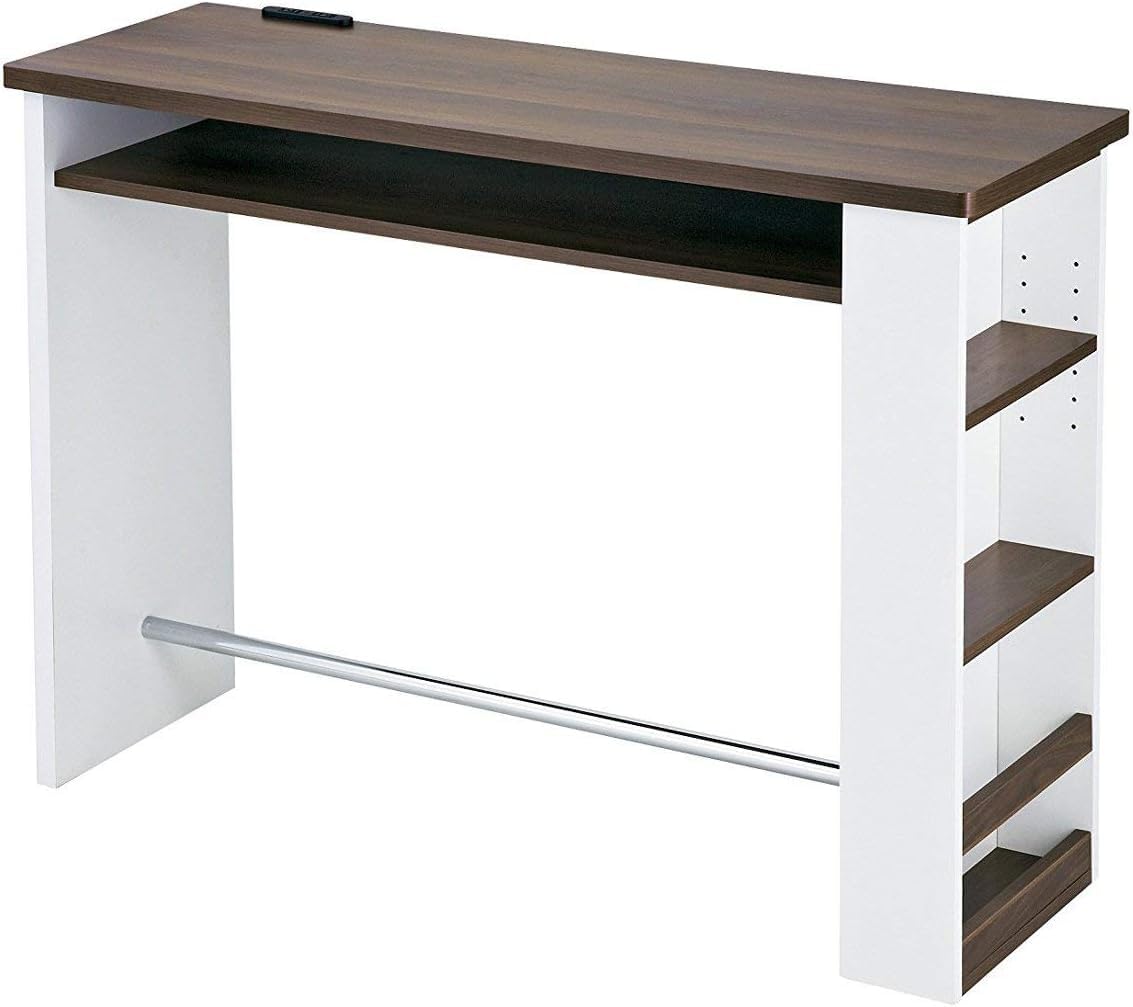 Amazon｜カウンターテーブル 幅 120× 奥行き 39.5× 高さ 85cm ホワイト