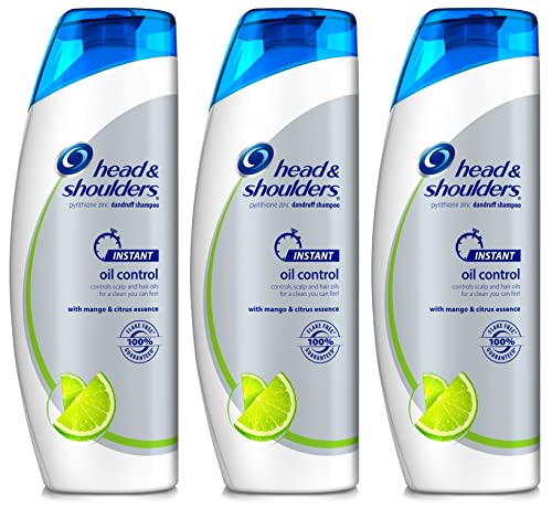Head & Shoulders Instant Oil Control Dandruff Shampoo 12.80 oz (Pack of 3)