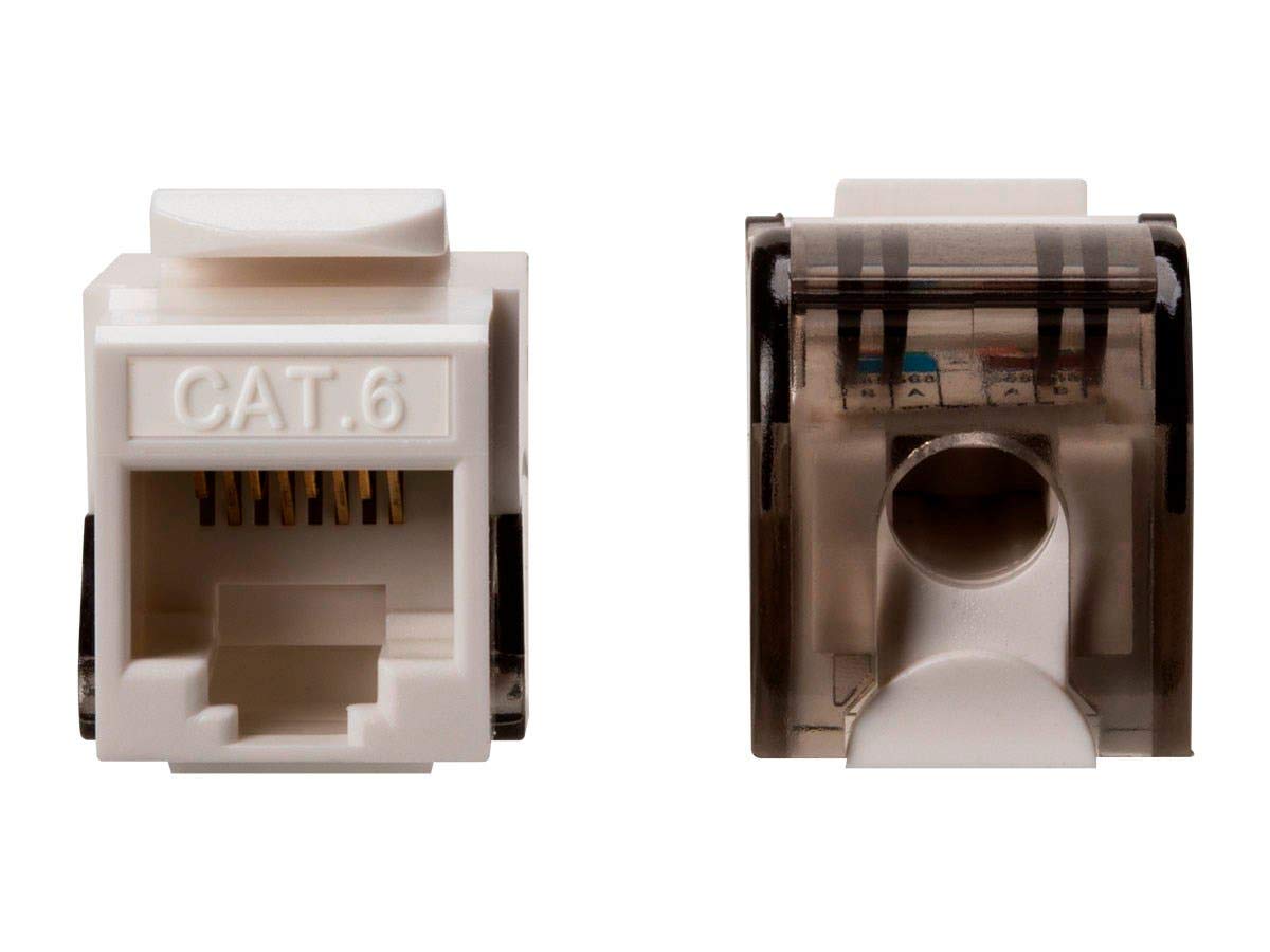 Monoprice Cat6 RJ45 Toolless Push Lever 90-Degree Keystone