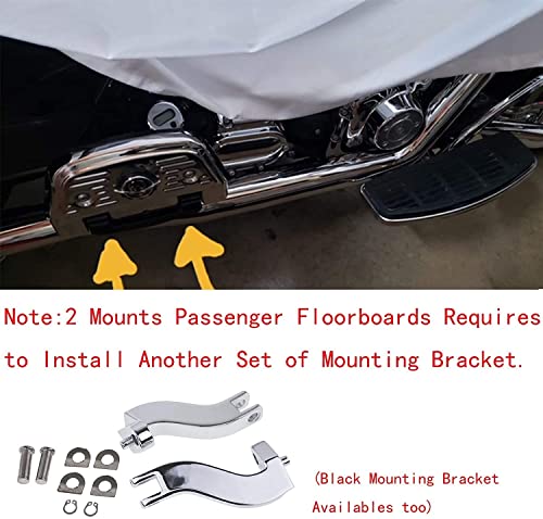 Yhmtivtu Motorcycle Front And Rear Floorboards Brake Arm Lever Kit Shift Levers Fit For Harley Touring Electra Street Road Glide Road King 2008-2013 Chrome #TOP5
