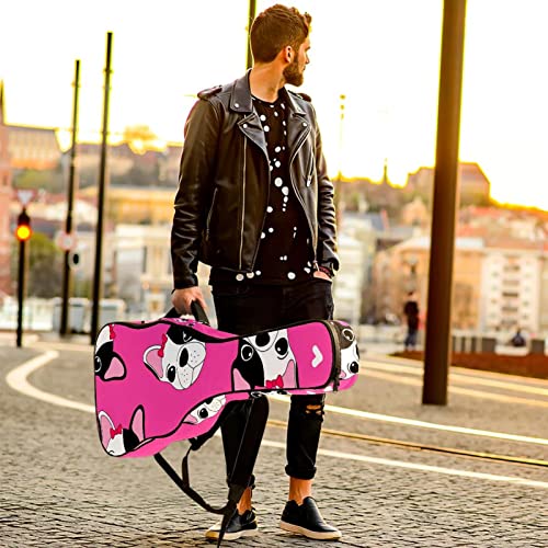 Housse imperméable pour guitare acoustique avec double bandoulière et poche Motif chats violets et cœurs, Multicolore 06… - Les Beatles, Paul McCartney, John Lennon, RIngo Starr, George Harrison Housse imperméable pour guitare acoustique avec double bandoulière et poche Motif chats violets et cœurs, Multicolore 06… – Image 7
