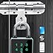 Smart Fingerprint Password Padlock Card APP Key Access Theft Proof Keyless Entry Electronic Lock for Outdoor Fence Gate Garden Gates Toolboxes (TUYA)