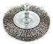 Forney 72734 Wire Wheel Brush, Fine Crimped with 1/4-Inch Hex Shank, 2-1/2-Inch-by-.008-Inch