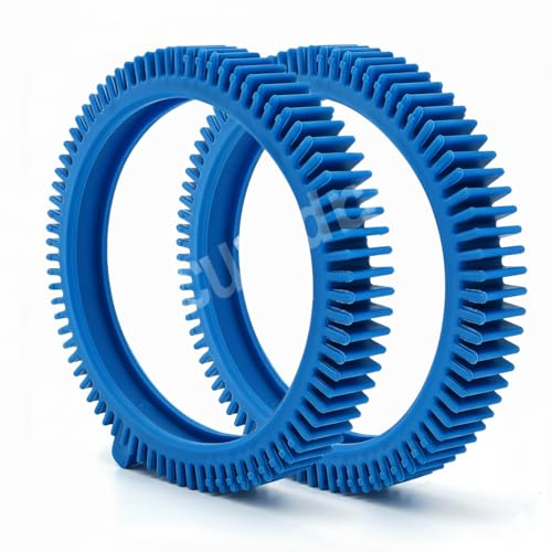 2 Pack 896584000-143 Blue Front Tire Kit with Super Hump – Compatible with Hayward Poolvergnuegen 2X & 4X Pool Cleaners, Phoenix Series – Durable Front Wheel Replacement for Smooth Pool Cleaning