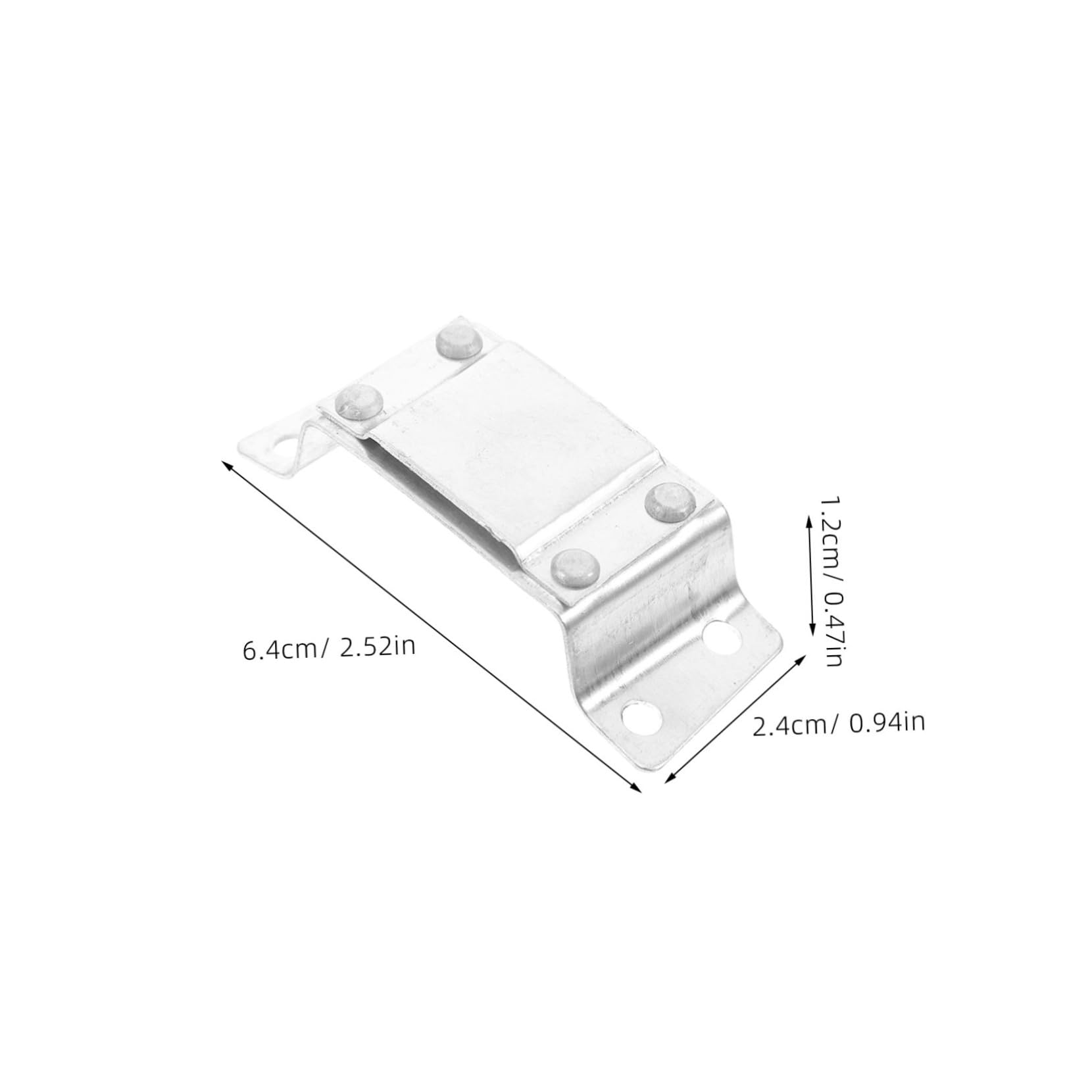 6 Pezzi Clip per Elmetto in Lega di Alluminio Argento, Leggero e Resistente