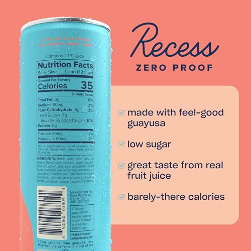 Image of Recess Zero Proof Island Spritz Mocktail, 12 Pack
