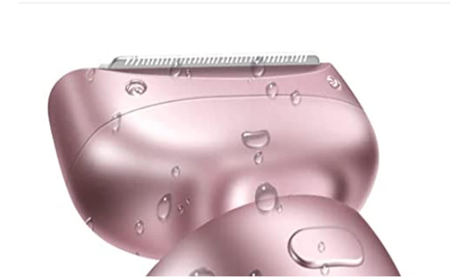 Bikini Trimmer for Women Wet or Dry, Painless Ladies Body Hair Trimmer Remover, Detachable Head (Pink Blade Head)