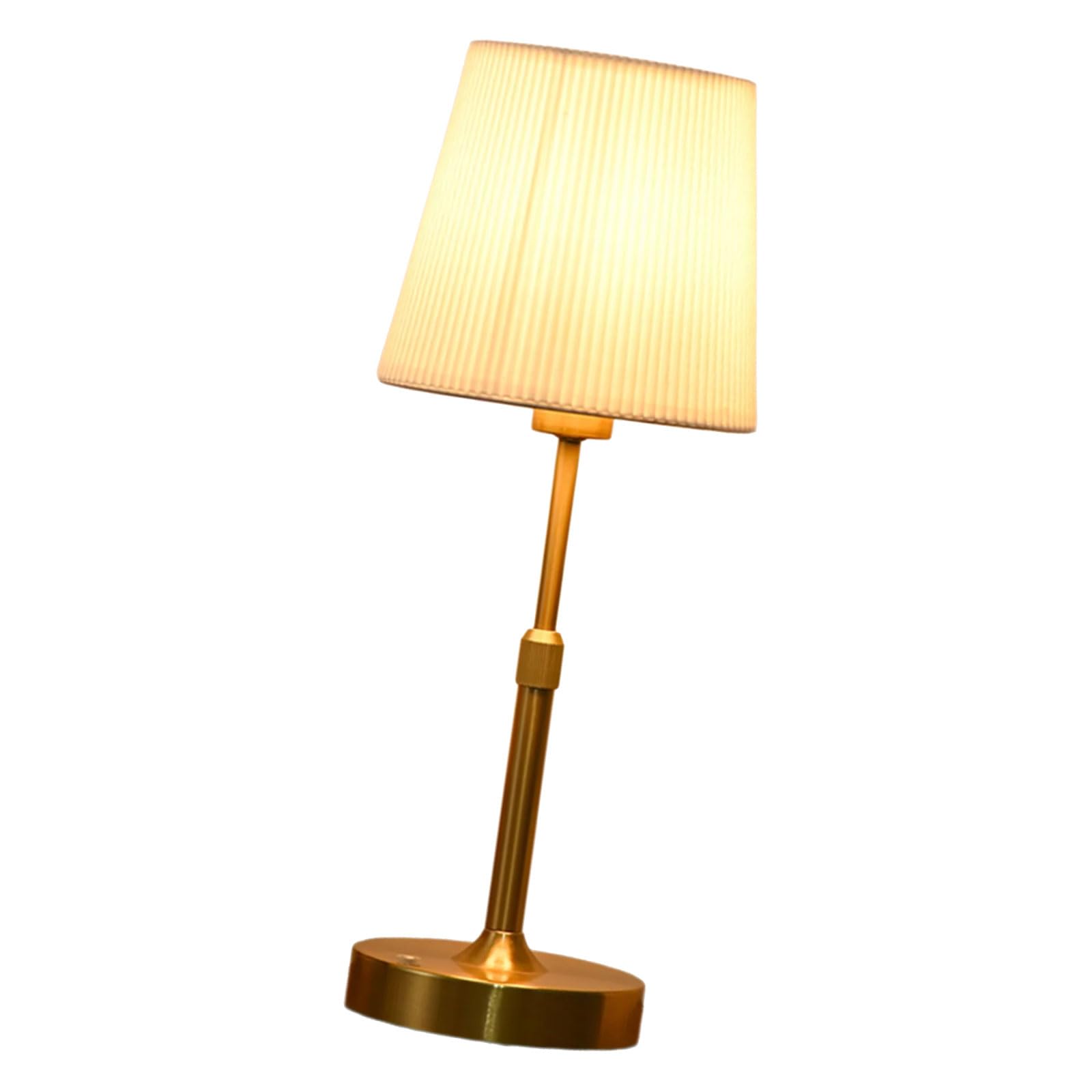 Oxxggkao Gold Dimmable LED Desk Lamp Featuring Flexible Shade and Long Lasting Battery for Indoor Lighting Warm White LED Lamp