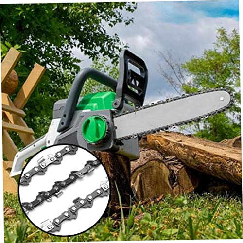 Tsikuxm Kettensägenkettenketten-Kette, Sägekette Edelstahl-Halbmeißelkette 3/8 Zoll-Kettennummer ist 57… – Bild 3