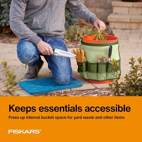 Fiskars 5 Gallon Garden Tool Bucket Caddy, Bucket & Tools Not Included - image 3