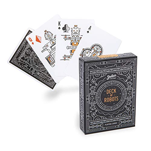 Stellar Factory Baraja Póker Robots 54 Cartas Tema Robot