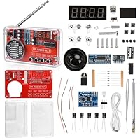 Löten DIY Elektronische Kits Digitalradio,Elektronik Löt Bausatz Radio mit Digitalanzeige und Lademodul für Lötübungs Lehr und Schulelektronik Ausbildung.