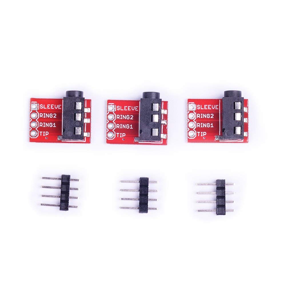 REES52 3Pcs TRRS 3.5mm Stereo Audio Jack Breakout Board Headphone Video MP3 Jack for Arduino (Pack of 3) CYT1031 (B07NN8JBFP) Amazon Price History, Amazon Price Tracker