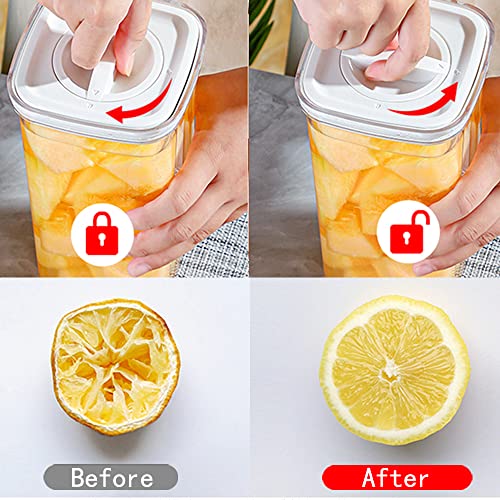 ShanSon Airtight Food Storage Containers BPA Free Plastic Food Containers with Lids for Kitchen Pantry Organization Canisters Cereal, Rice, Pasta, Flour and Sugar Containers 600ML / 0.57qt, White - Image 3