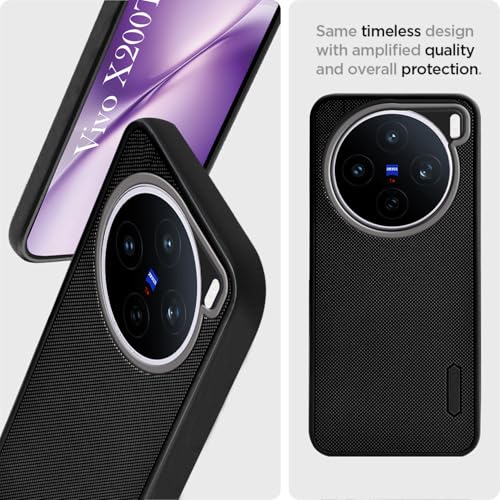 Image of Jkobi Rubberised Back Cover Case for Vivo X200T (Textured Grip Design | Micro-Fiber Cloth Inside | Slim and Light Weight | Soft Touch and Feel)