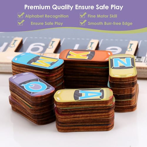 image for NASHRIO Magnetic Alphabet Maze Letter Puzzle for Fun Learning, Montess