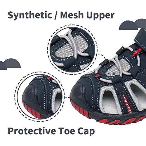Apakowa Kid's Boy's Girl's Soft Sole Close Toe Sport Beach Sandals (Toddler/Little Kid) - Image 3