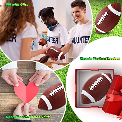 Jerify 12 Pcs Composite Leather Footballs Official Composite Leather Ball Composite Leather Inflatable Football With Pump Indoor Outdoor Football Bulk For Training And Recreational Play thumb #5