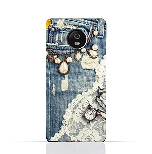 AMC Motorola Moto E4 TPU Silicone Case With Modern Jeans Pattern