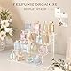 Janaden Make Up Organizer Acryl Riser Display Ständer 4 Stufen Display Regal Kosmetik Aufbewahrung Halter Durchsichtiges Acryl Aufsteller für Pop Figuren, Cupcake, Dessert, Gewürz 2 Stück