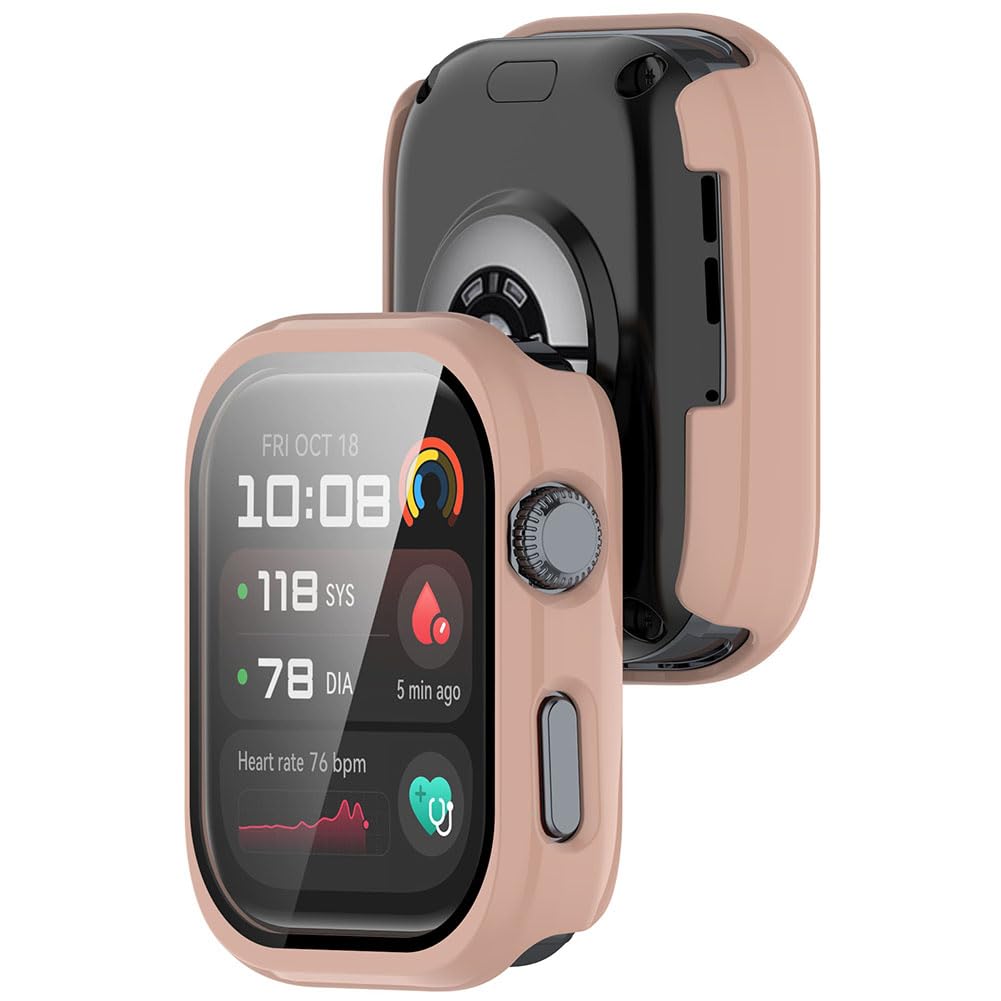 Confezione da 2 pellicole protettive in vetro temperato + custodia bumper per Huawei Watch (bianco)