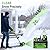 21V Cordless Electric Snow Shovel with 2×4.0Ah Batteries, LED Battery Display, 13.5" Clearing Width & 26FT Throw Distance, Lightweight Battery Snow Shovel for Driveways, Steps, Patios & Sidewalks