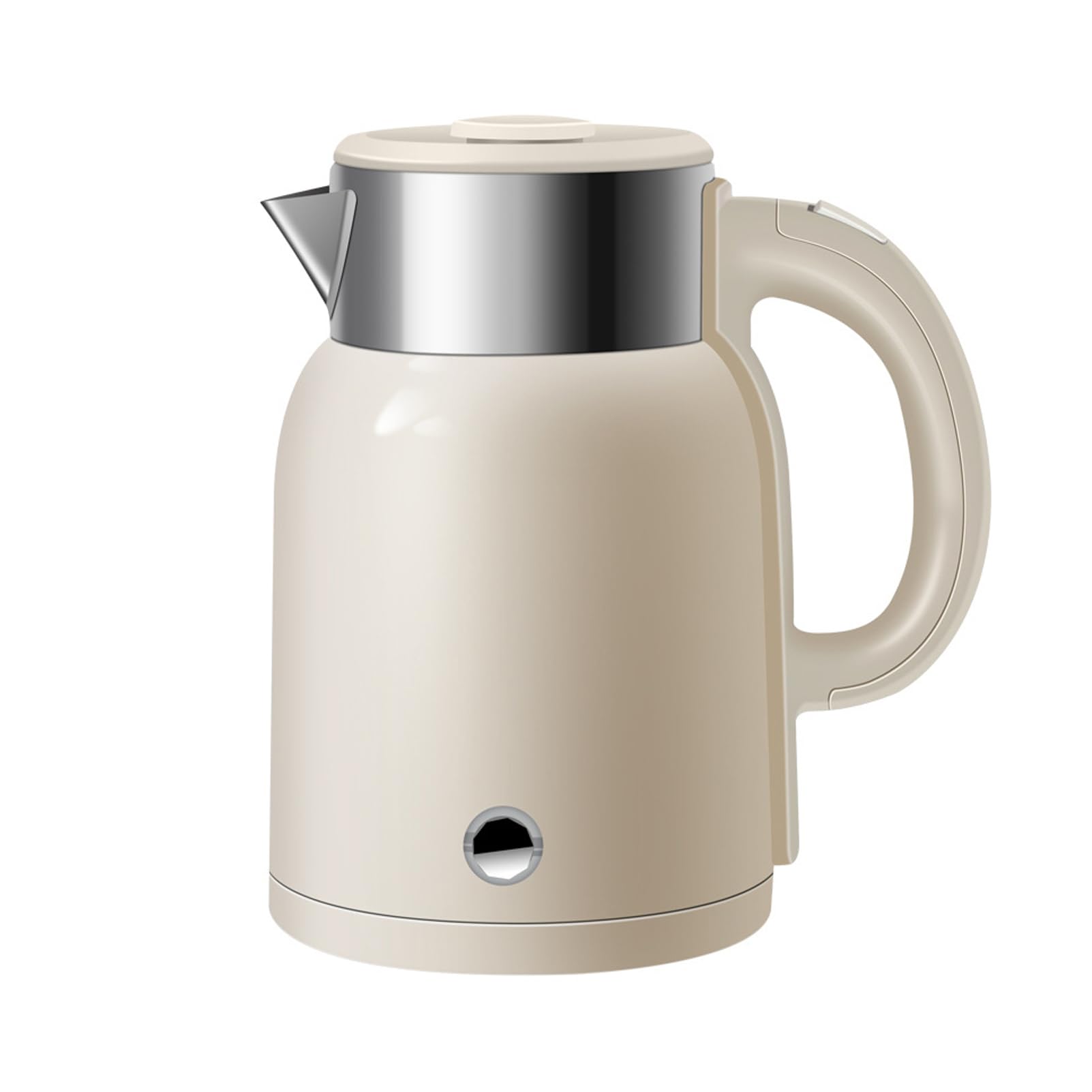 Hervidor eléctrico de 1500 W | Protección contra ebullición en seco y apagado automático | Hervidor de agua de 2 L con ebullición rápida para agua caliente, té o café | Base giratoria beige,