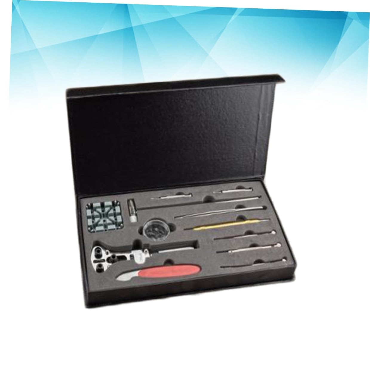 29 Piezas Kit de Reparación de Relojes Profesional con Herramientas para Abrir Caja Ajustar Correa y Barra de Resorte Accesorios para Mantenimiento y Cambio de Batería