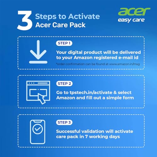 Image of Acer 2 Year Extended Warranty Rs. 75,001 - Rs. 1,00,000 (E- Mail Delivery Only)