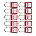 Generic Industrial Safety Locks Key Retention Function Anti False Locking Mechanism, Robust Nylon Material, 10 Pcs Red Safety Padlocks for Worker